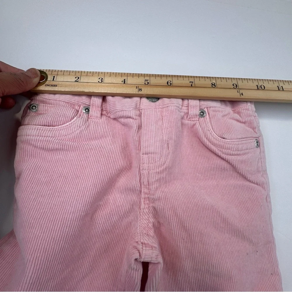 Ralph Lauren Corduroy Pants Girl Size 5 Pink Cotton Preppy Elastic Waste Casual